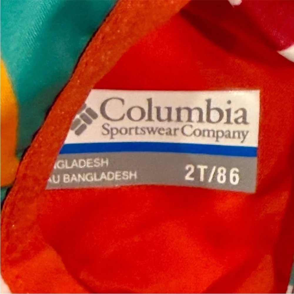 New Columbia Whitetail Trail Jacket Boys 2T Girls Reversible Geometric Insects